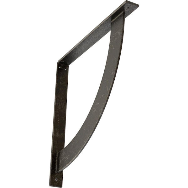Ekena Millwork Bulwark Steel Bracket, Antiqued Warm Silver 2"W x 20"D x 20"H BKTM02X20X20BUAWS - main
